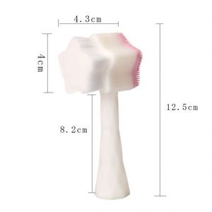 Cepillo de Limpieza Facial Suave de Doble Cara en Forma de Estrella para una Limpieza Profunda, Exfoliación y Eliminación de Puntos Negros - Product Image 2