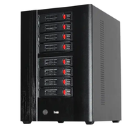 Stockage de serveur NAS 8 baies à chaud en stock avec boîtier Mini ITX à échange à chaud Rack 8 baies avec ventilateur Appareil Nas chaud