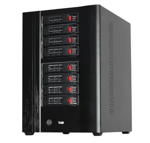 HOT NAS device 8 Bay nas server case storage server mini itx case with hot swap in stock