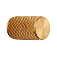 Bouton de commande de variateur courbée, en laiton doré usiné CNC, de haute qualité, avec jeu de vis