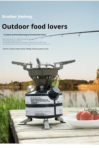 Fornello da Campeggio Pieghevole <span class=keywords><strong>BRS</strong></span> Modello 003 a Gas e Diesel con Accensione Manuale per BBQ e Viaggi, Utilizzo in Tutte le Stagioni - Product Image 2