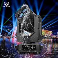 MOWL al aire libre IP65 impermeable Luz de escenario 350W 380W DMX haz 350 380 Luz de cabeza móvil con anillo de Halo