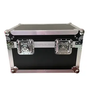 Kotak alat penyimpanan aluminium kualitas tinggi casing penerbangan Pro rak Audio casing penerbangan untuk peralatan Audio transportasi jalan Kasus