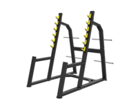 Banc de musculation commercial robuste avec rangement pour plaques de poids, idéal pour l'entraînement de force pectorale