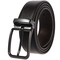 Ceintures en cuir véritable d'usine avec boucle à ardillon pour hommes LY36-3987-3