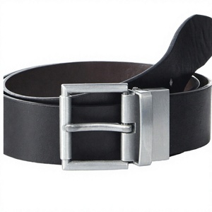 Ceintures KSH classiques confortables et décontractées en cuir de vachette véritable, réglables, avec boucle à ardillon en alliage, largeur 3,4 cm, longueur 115 cm - Product Image 3