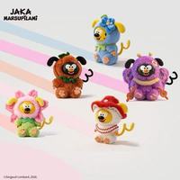 Lot de 12 boîtes en gros JAKA Marsupilami Nature Party Series Jungle Plush Doll Blind Box Mystery Box Figurines de collection pour jouets et cadeaux