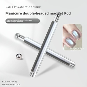 Outil magnétique circulaire à double tête épaissie et aimant puissant pour colle œil de chat - Product Image 3