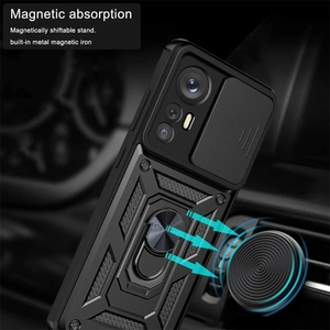 Funda Honatop para Xiaomi Mi 12 <span class=keywords><strong>Pro</strong></span> 12X 5G, Funda Protectora Antigolpes con Cámara Deslizante para Xiaomi Mi12 Mi12X, Anillo Magnético para Coche - Product Image 6