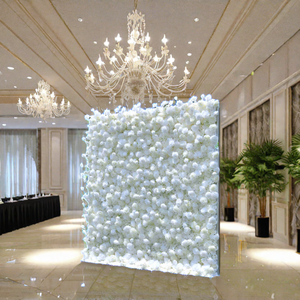 Toile <span class=keywords><strong>de</strong></span> fond murale florale Real Touch soie fleur panneau église décoration élégant Rill tissu fleur rideau toile <span class=keywords><strong>de</strong></span> fond <span class=keywords><strong>fleuriste</strong></span> boutique - Product Image 1