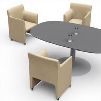 Chaise de bureau pivotante moderne en tissu PU rembourrée pour la maison, le bureau, l'hôpital, le salon, la chambre à coucher, la salle à manger - Vente directe d'usine
