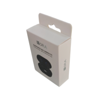 Boîte carrée en papier recyclable avec logo personnalisé pour l'emballage de l'étui de charge des écouteurs