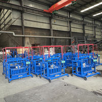 Ligne de production de briques en béton creux mobile compacte 3-45Direct avec moteur central intégré, sans briques