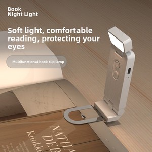 Lampe de lecture LED rechargeable USB à clipser, 3 couleurs CCT, intensité réglable, protection des yeux, <span class=keywords><strong>pour</strong></span> lit, voyage, enfants et adultes, marque-page - Product Image 4