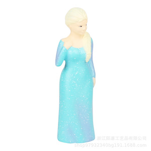 Muñeca Princesa Elsa de TPE, Juguete para Niñas de 5 a 7 Años, Juguete Antiestrés - Product Image 1