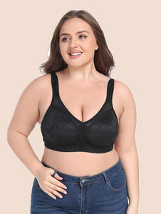 Soutien-gorge à bonnets complets de grande taille avec broderie haut de gamme, ultra-fin, sans armatures, bonnets EFG, style européen et américain, sous-vêtements pour femmes - Product Image 2