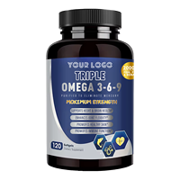 Compléments alimentaires personnalisés OEM pour la santé cardiovasculaire, triple formule Omega 369 en gélules molles avec EPA et DHA pour la fonction cérébrale