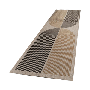 Tapis imprimé à boucles antidérapant au design moderne, facile à nettoyer, fabriqué à la machine, pour la maison, l'entrée, la cuisine, le couloir - Product Image 4