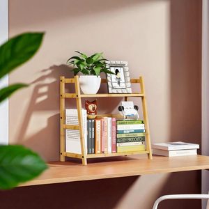 Organizador de Especias para Encimera, <span class=keywords><strong>2</strong></span> Niveles, Multifuncional, Estantes de Almacenamiento de Bambú Independientes para Cocina - Product Image 4