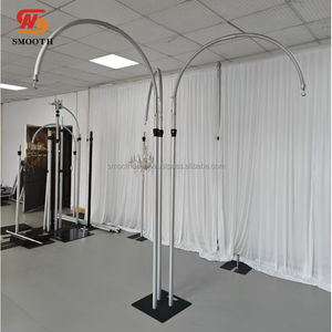 Support de toile de fond de mariage SMOOTH 4Heads, design lustre en fer et miroir, grand ensemble de décoration de scène de mariage - Product Image 6