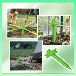 Nouveau fixateur de corde à linge transfrontalier personnalisé et créatif pour la maison fixateur de pieux d'ancre de corde de tente extérieure - Product Image 3