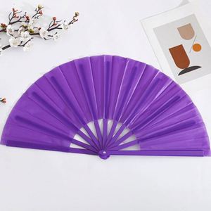 Grands éventails transparents pour impression par sublimation DIY, couleurs unies, pour les amateurs de musique, motifs floraux, cadeaux promotionnels d'entreprise, cadeaux du Nouvel An - Product Image 3