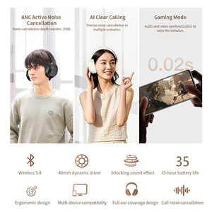 Auriculares Inalámbricos Soyto M5 ANC con Cancelación Activa de Ruido, Plegables, Bluetooth, Personalizables, con Batería de Larga Duración - Product Image 2