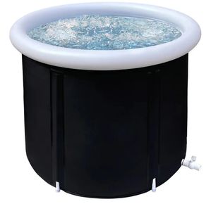 Durable <b>Adult</b> Foldable PVC Ice Bath Tub Portable Inflatable <b>Bathtub</b> Shower Cleaner <b>for</b> Home 60gal & Above 80*80 - Product Image 2