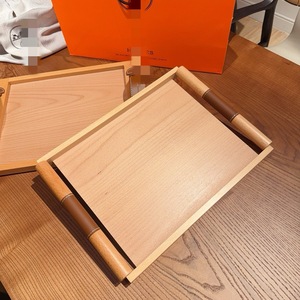 Bandeja de Té Creativa de Madera para Almacenamiento en el Hogar, Estilo Americano, Apta para Lavavajillas, para Escritorio y Sala de Estar, Ideal para el Regreso a Clases - Product Image 3