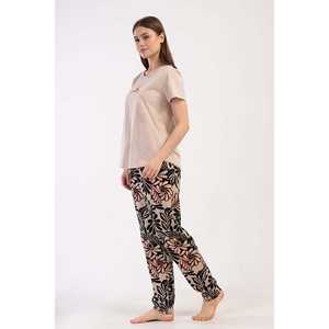 ชุดนอนผู้หญิงไซส์ XXL คอกลม ผ้าโมดอล ติดกระดุม เอวยางยืด ชุดคลุมทรงโอวัล ผลิตจากวัสดุยั่งยืน  รับสกรีนโลโก้  สั่งซื้อขั้นต่ำ 2 ชิ้น - Product Image 3