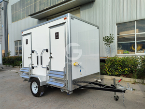 ห้องน้ำเคลื่อนที่กลางแจ้งแบบพกพาทันสมัย โครงสร้างเหล็ก ออกแบบมาสำหรับการตั้งแคมป์ ผลิตจากวัสดุแผงแซนวิช - Product Image 3