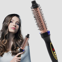 Brosse thermique coiffante et volumisante, sèche-cheveux, brosse lissante électrique à air chaud rotative