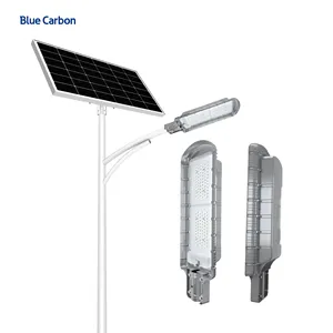 파란 탄소 에너지 램프 1 개의 홍수 빛 높은 Lm ip65 에서 옥외 방수 태양 점화 태양 가로등 전부
