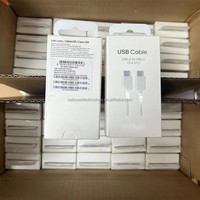 Kabel pengisi daya Super cepat, EP-DX510 1M 1.8M 5A Tipe C UNTUK Samsung S24 S23 S22 S21 kabel 45W untuk Samsung