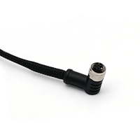 Câble de raccordement Hongjixin coudé à 90 degrés M12 vers 8 broches PH3.0, fil de cuivre étamé UL1007 20AWG, 0,5 m pour machines d'automatisation