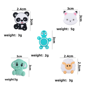 Aguja de tejer recta con cabeza obstruida Lamb Fox, aguja anti-desprendimiento, linda tapa de aguja <span class=keywords><strong>para</strong></span> suéter con cabeza obstruida - Product Image 2