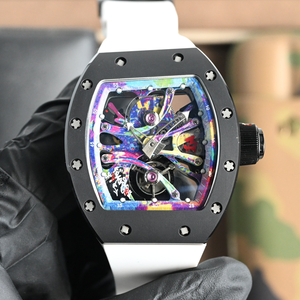 Reloj de lujo para hombre con esfera esqueletizada y transparente; artesanía exquisita; imprescindible para los que marcan tendencias. - Product Image 4