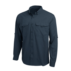 Camisa de pesca de manga larga con botones y protección solar SPF 50, de secado rápido, para proveedores - Product Image 4