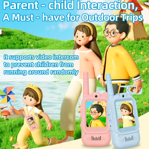 2-Zoll Kinder-Video-Walkie-Talkie 2-Wege-Kommunikation 1500FT Reichweite Coole Spracheffekte für 3 bis 12 Jahre Alte für Weihnachten Geburtstag Outdoor - Product Image 3