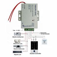 Controlador de Acceso Independiente con Huella Dactilar y RFID, Lector de Tarjetas, Sistema de Seguridad para Puertas, Controlador RFID EM de 125KHZ