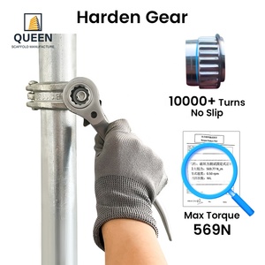 19/2mm Scaffolding <strong>Ratchet</strong> Wrench Short Podger Handle Chrome Plated Flush Double Crv Socket Scaffolding <strong>Spanners</strong> - Product Image 4