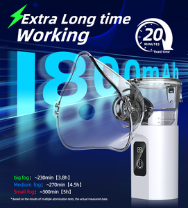 2026 手持式便携式医疗设备超声波雾化器，带 1800mah 可充电电池，带面罩的迷你网状雾化器 - Product Image 2