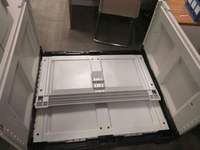 Palette de boîte logistique pliable en plastique de 1.2x1.0m