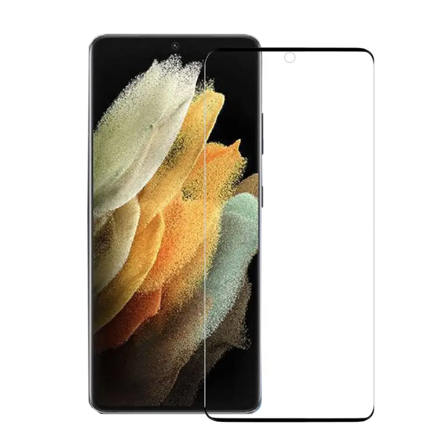 Fingerprint Support Curved Glass for Samsung Galaxy S21 S22 S23 S24 S25 Ultra 5G HD Clear Scratch Screen Protector