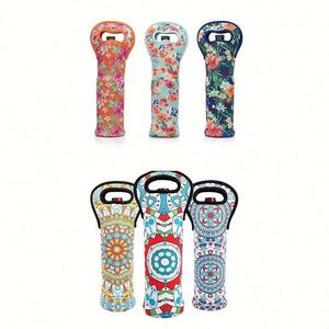 Funda de Neopreno Personalizada para Botellas de Vino con Impresión de Imágenes o Texto Vibrantes para Eventos de Pickleball - Product Image 2