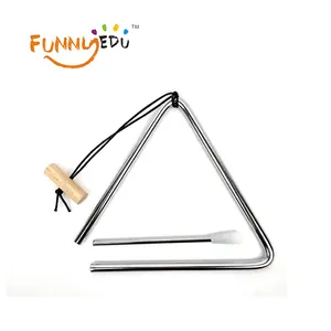 Wholesale High Quality Music Toy Funny Steel Triangle For Professional Music And Kids