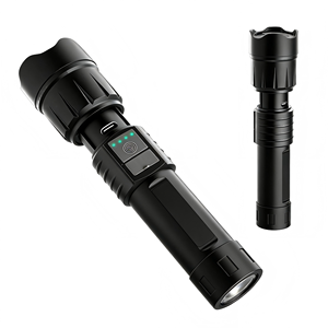 Lampe torche LED multifonctionnelle télescopique à <span class=keywords><strong>zoom</strong></span> haute luminosité pour les secours incendie, adaptée aux situations d'urgence, aux activités de plein air et aux voyages longue distance - Product Image 1