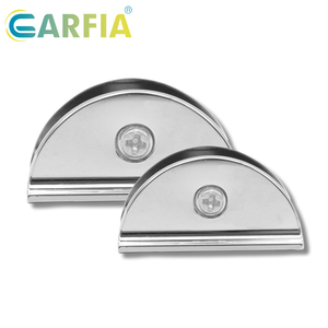 Soportes de Cristal <span class=keywords><strong>Garfia</strong></span> de 10 mm, Forma de Media Luna, Abrazaderas de Cristal de Aleación de Zinc, Ajustables y Duraderos - Product Image 6