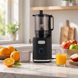 Extracteur de jus électrique à pression à froid KS-218H avec boîtier métallique, fonction inverse, moteur silencieux et capacité de 500 ml pour usage domestique - Product Image 2