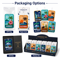 Etiqueta de Equipaje Personalizada Bordada con Diseños de Nueva York, California, Hawái, Texas y Alaska, Etiquetas de Identificación para Maletas de Tela, Venta al Por Mayor, OEM, ODM